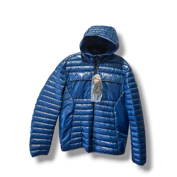 COLMAR Originals $459 Lightweight Duck Down Puffer Jacket Hoodie Zip 58/48 XXL - Picture 5 of 16